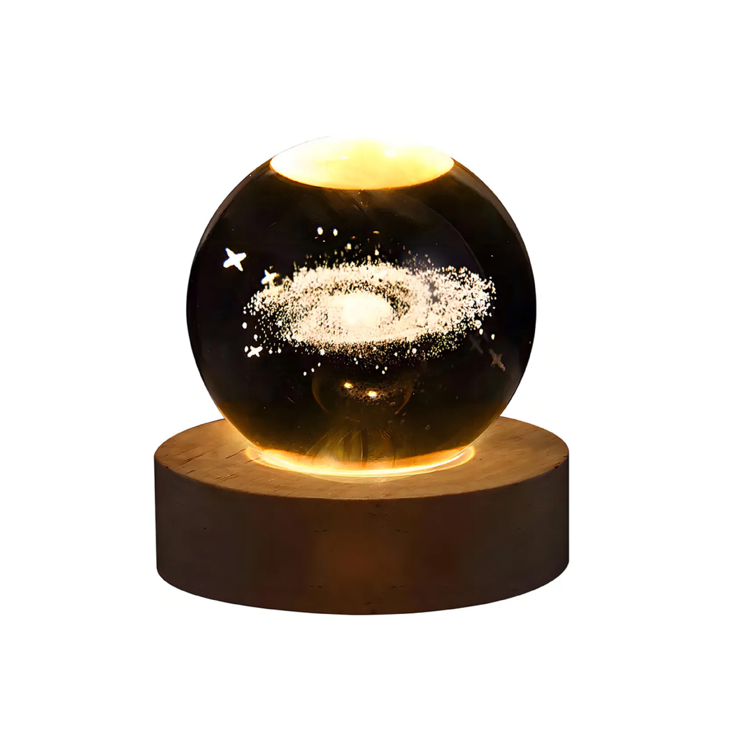 Lampara Esfera de Cristal 3D
