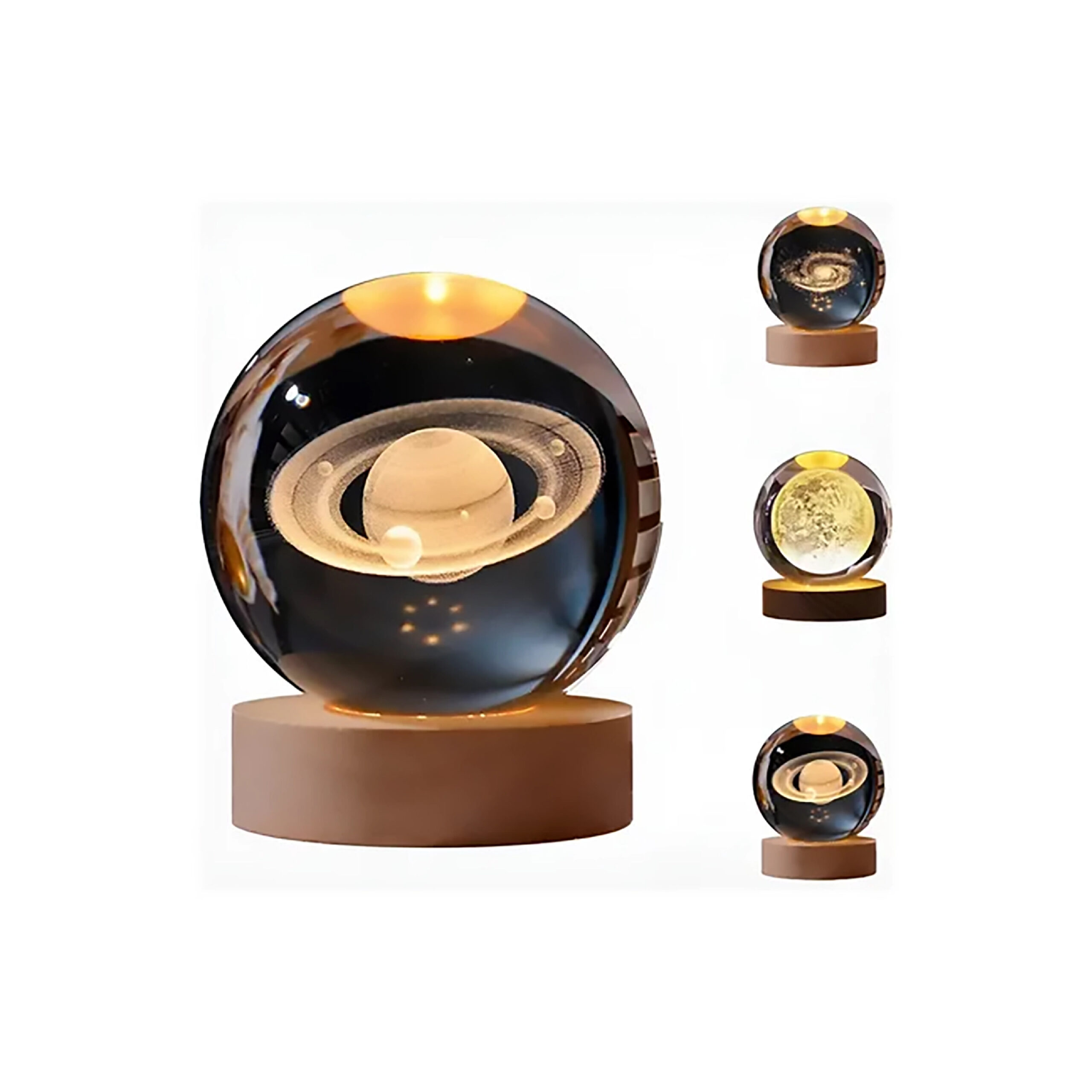 Lampara Esfera de Cristal 3D - Imagen 2