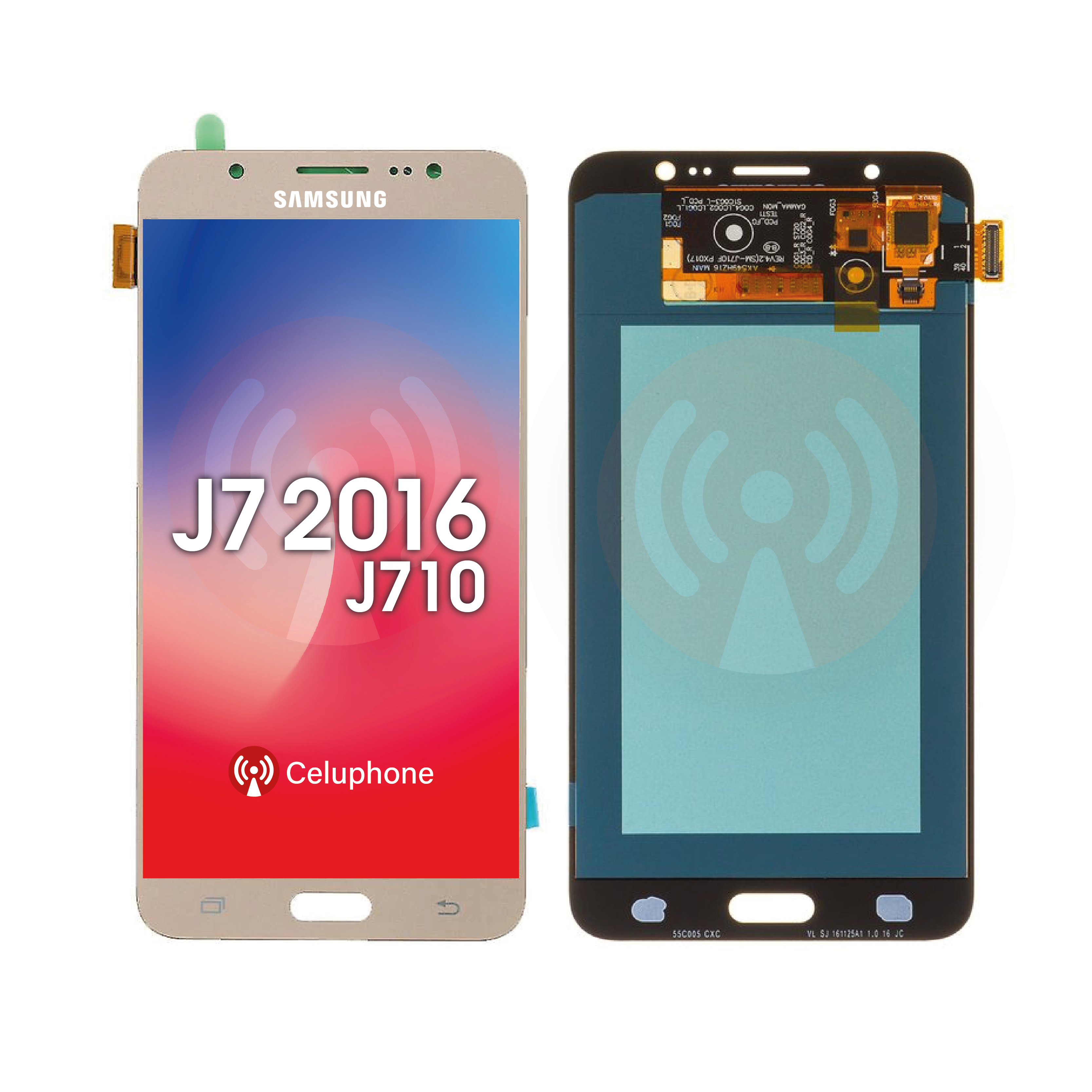 Modulo Samsung J7 J710 Oled Dorado