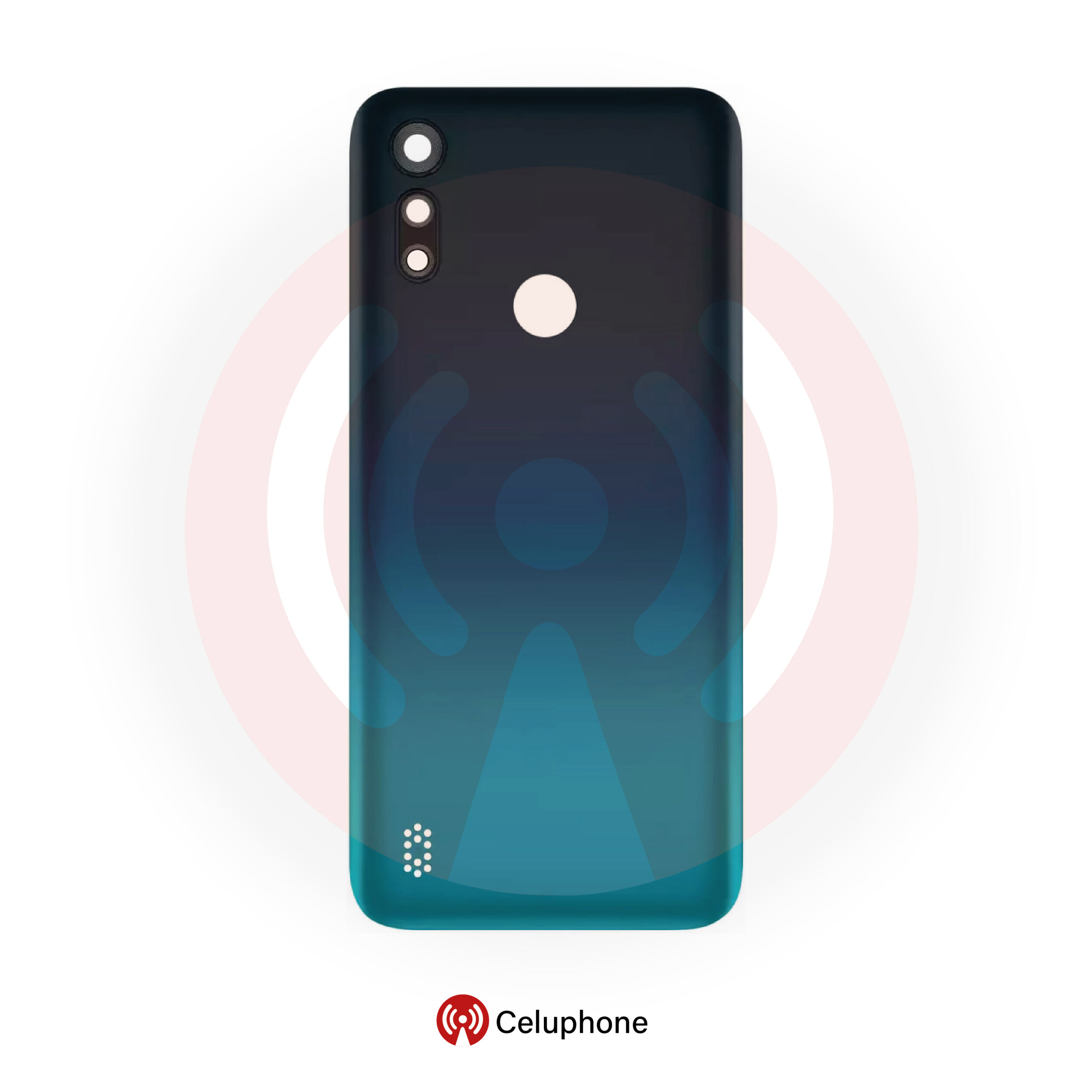 Tapa trasera Moto E6s Azul (con lente de camara)